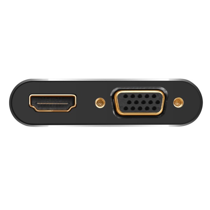 Ugreen 20422 Bộ chuyển đổi Mini DP sang HDMI + VGA (màu đen)